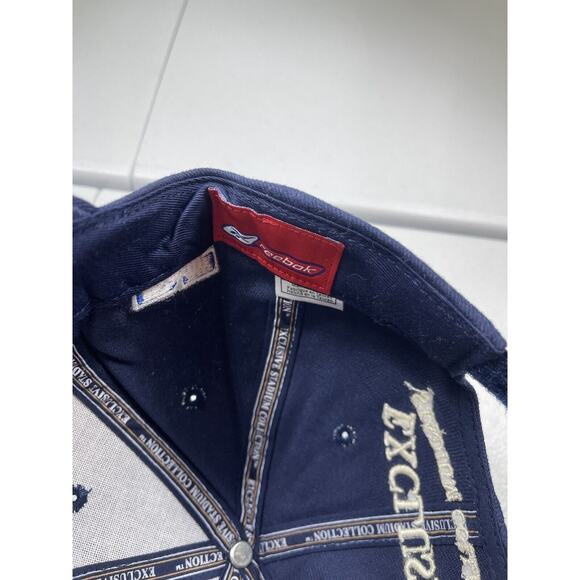 Vintage Reebok Super Bowl XXXVII Hat Adult OS Blue Buccaneers Raiders NFL - Picture 6 of 6